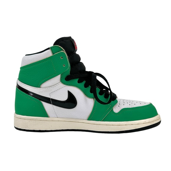 Nike Air Jordan 1 Retro High Lucky Green White Black Hi Top Sneakers sz 8 Womens - Picture 3 of 11